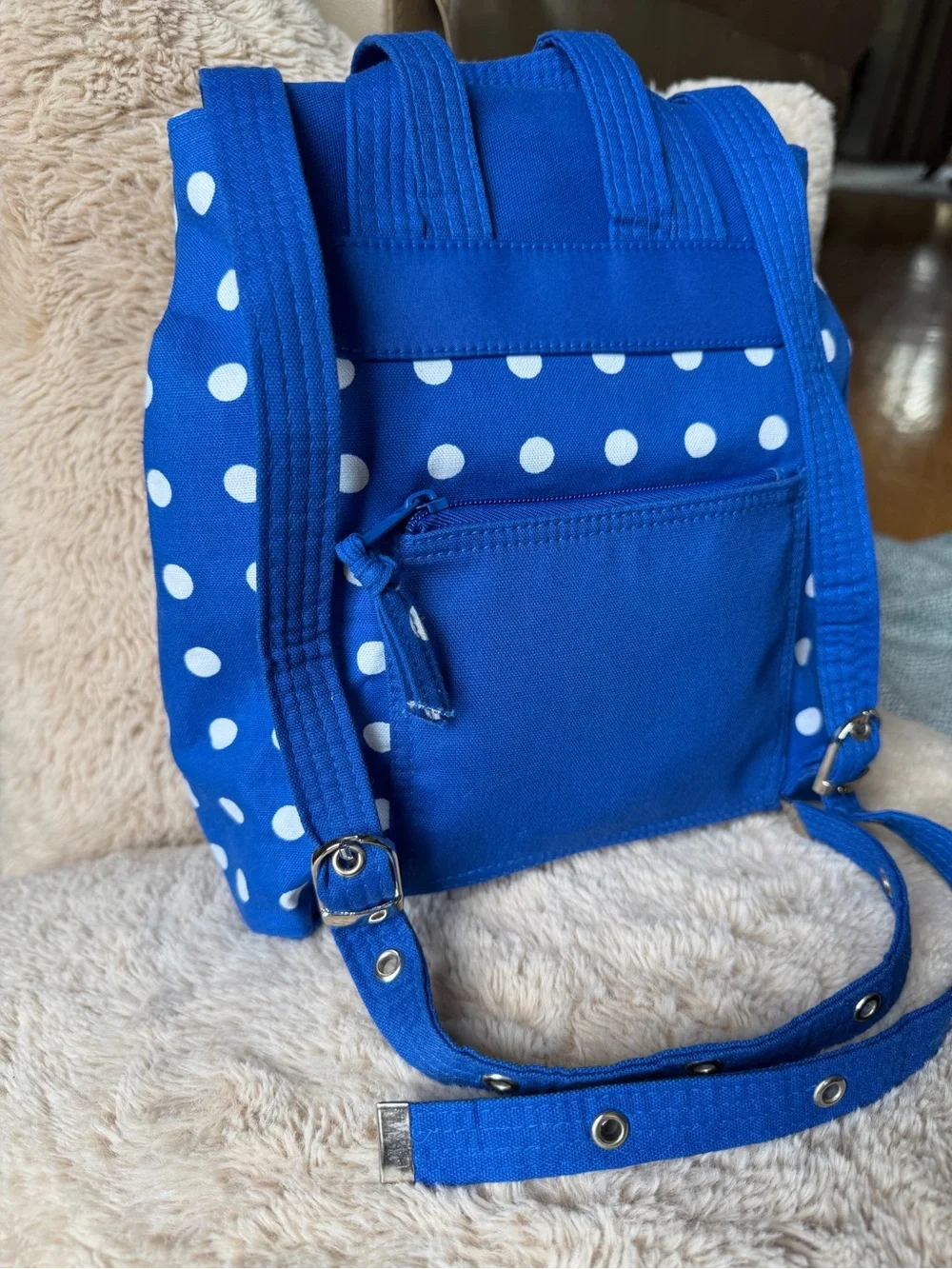 Donna Sharp Kentucky Wildcats UK Kids Mini Backpack Blue Polka Dot Cotton